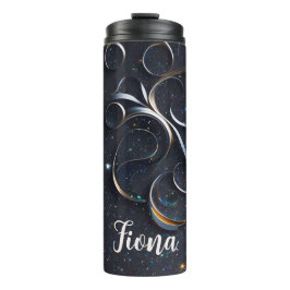 Termo Zarte Ornamente in blau