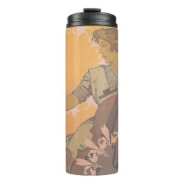 Termo Zdenka Cerny poster por Alphonse Mucha