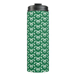 Termo Zigzag floral verde