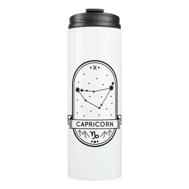 TERMO ZODIAC BADGE CONSTELLATION CAPRICORN STROKE (Anverso)