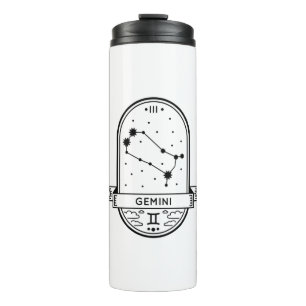 TERMO ZODIAC BADGE CONSTELLATION GEMINI STROKE