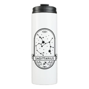 TERMO ZODIAC BADGE CONSTELLATION SAGITTARIUS STROKE