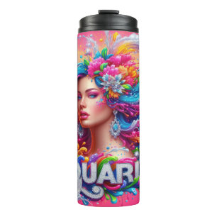 Termo Zodiac rosa Aquarius