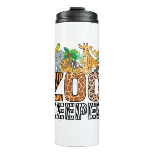 Termo Zookeeper vestume Zebra Wild Print Animal Africano