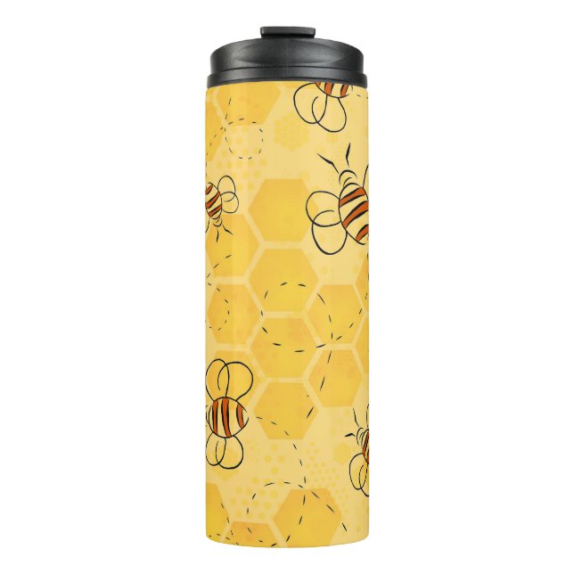 Termo Zumbido de abeja Abejas melíferas Lindas  (Anverso)
