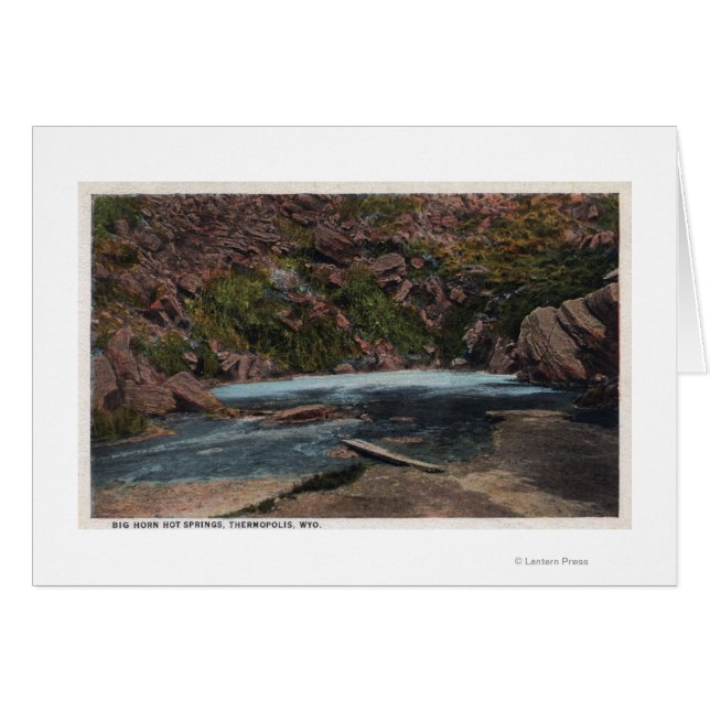 Termopolis, WY - Vista de los manantiales caliente (Anverso (Horizontal))