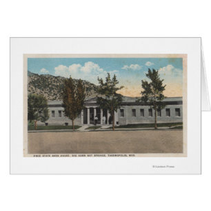 Termopolis, WY - Vista del Gran Baño del Cuerno