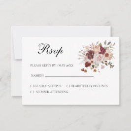 Terra Cotta RSVP card