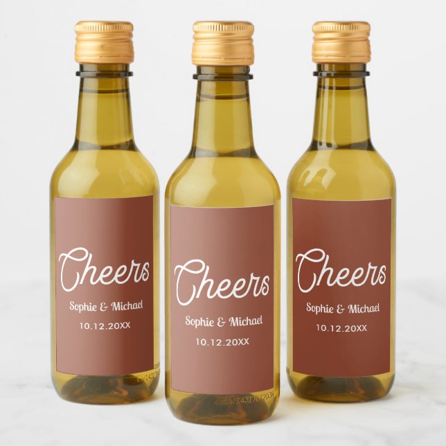 Terracota Boda Cheers Brown White (Botellas)