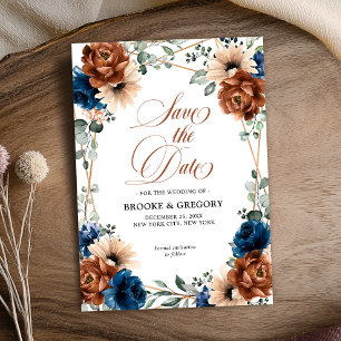 Terracota Marina Azul Verde Salvar la fecha