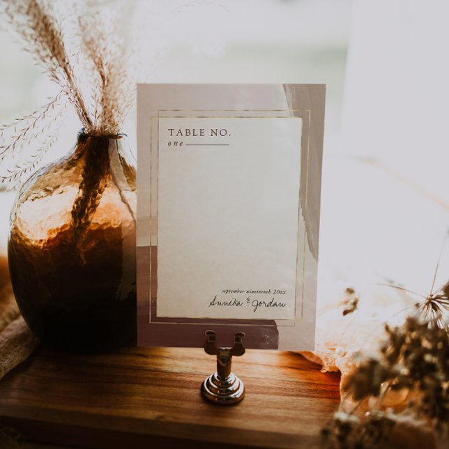 Terracota moderna | Tarjeta de número de tabla (Subido por el creador)