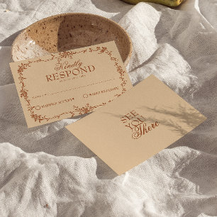 Terracota Naranja Quemada Floral Boho Boda RSVP