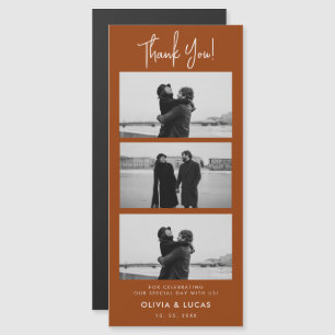 Terracota Photo Strip Magnetic Boda Gracias