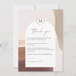 Terracota picada | Tarjeta de agradecimiento de me