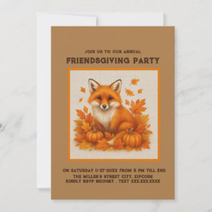 terracota rústico Friendding Pumpkin Fox fiesta