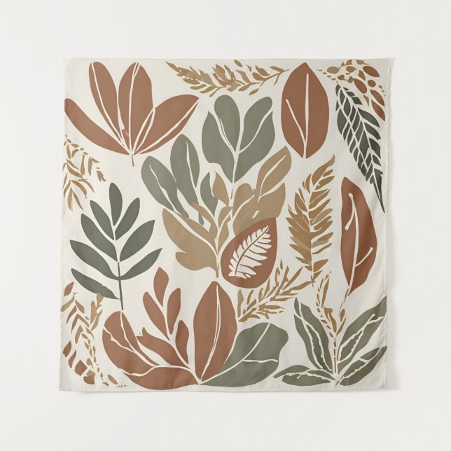 Terracota Tapiz De Flor Silvestre Boho Rústico Ecl (Anverso)