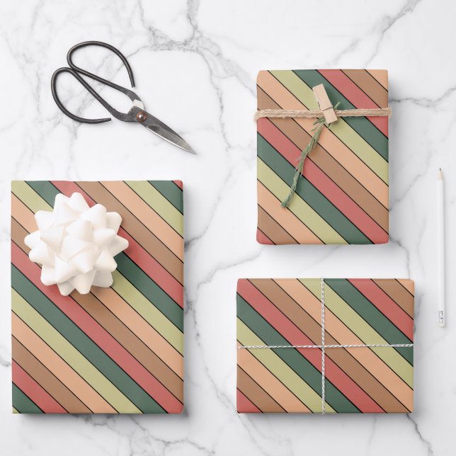 Terracota Verde Negro Marrón Sobre Papel Acuático (Anverso)