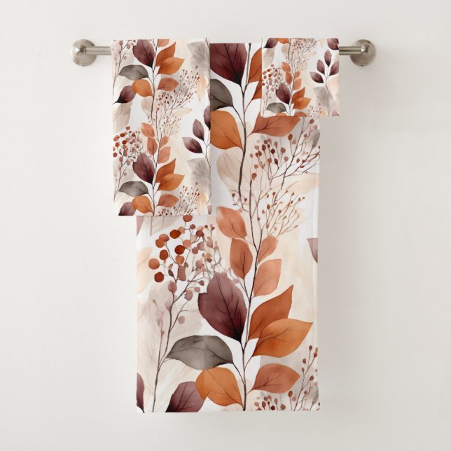 Terracota y hojas de otoño de Borgoña | Boho Autum (In situ)