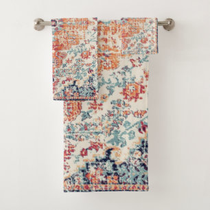 Terracotta Antigüo Rug Persa Oriental Blanco