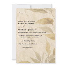 Terracotta Boho otoño invitación a la boda