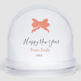 Terracotta bow happy new year name year boho retro