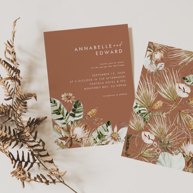 Terracotta moda bohemia botánica moderna elegante (Subido por el creador)