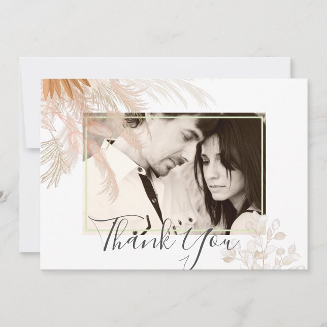 Terracotta Pampas Boda Tropical Grass (Anverso)