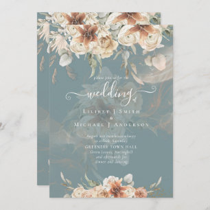 Terracotta Pampas Grass BOHO Boda