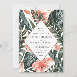 Terracotta sage boda de follaje tropical verde