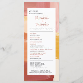Terracotta Sunrise | Programa de Boda