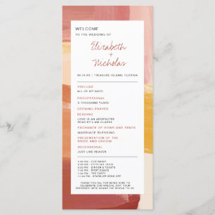 Terracotta Sunrise Programa de bodas