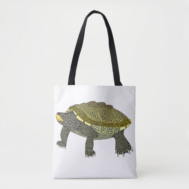 Terrapin (blanco) - Bolsa Tote (Anverso)