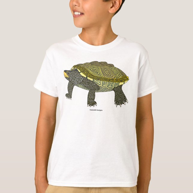 Terrapin (blanco) - Camiseta básica para niños (Anverso)