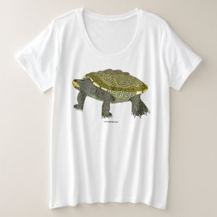 Terrapin (blanco) - camiseta de mujer talla plus