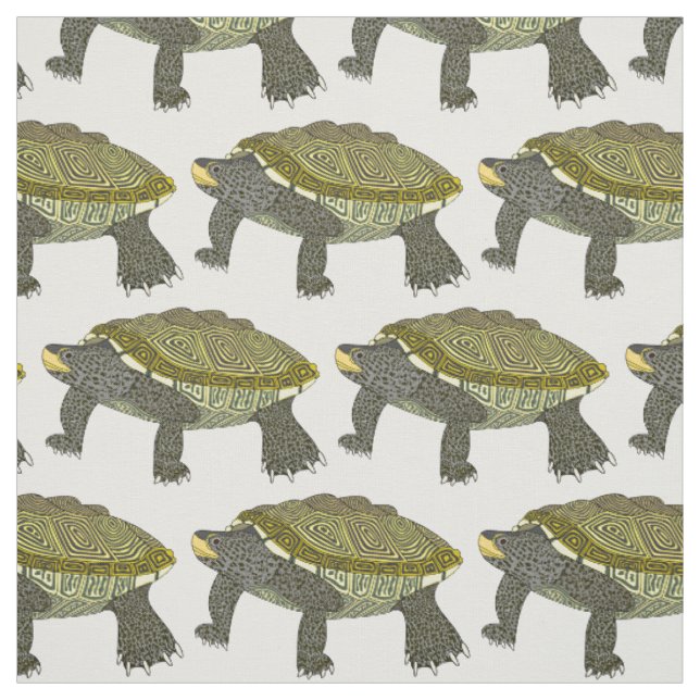 Terrapin (blanco) - Tela de Algodón Peinado (Retal)