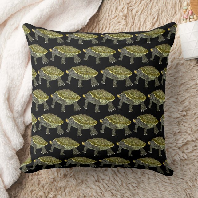 Terrapin (estampado negro) - Almohada (Manta)