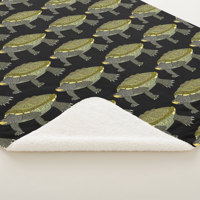 Terrapin (manta estampada) - Manta Sherpa (3/4)