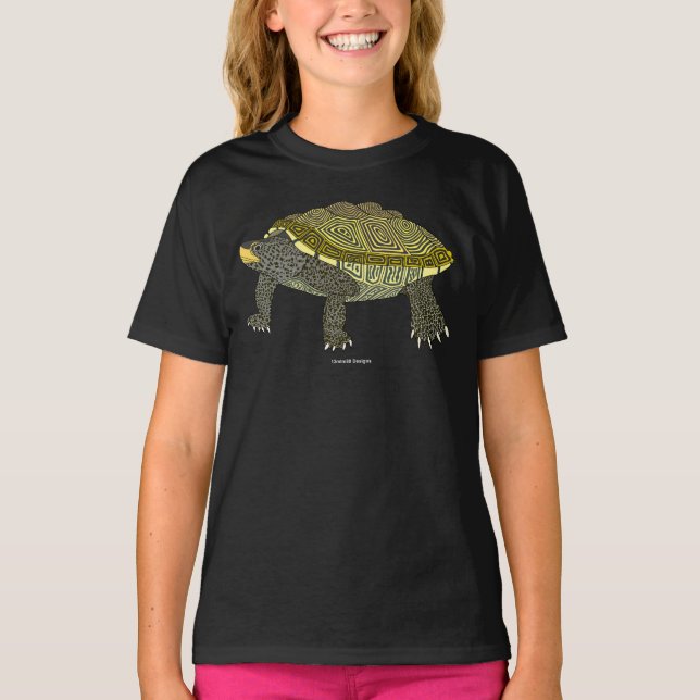 Terrapin (negro) - Camiseta básica para niñas (Anverso)