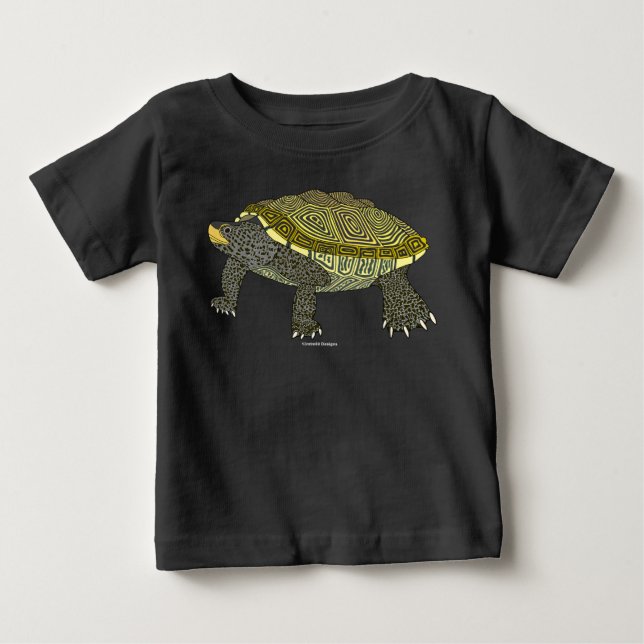Terrapin (negro) - Camiseta de bebé (Anverso)