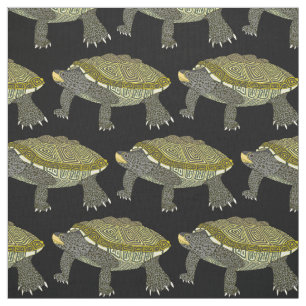 Terrapin (negro) - Tela de Algodón Pima