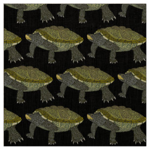 Terrapin (negro) - Tela de lino natural