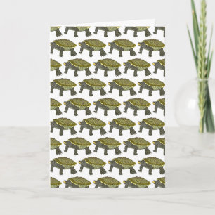 Terrapin (patrón blanco) - Tarjeta de felicitación