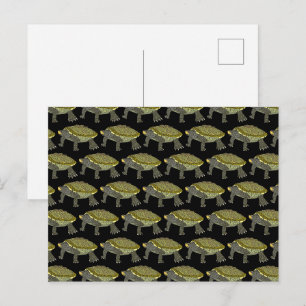 Terrapin (patrón negro) - Postal