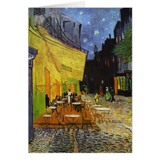 Terraza cafetería en Night Van Gogh (Frente)