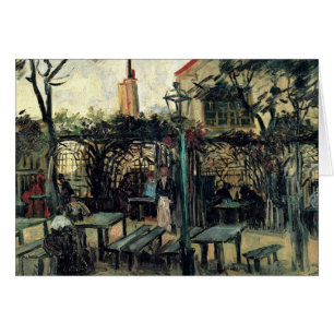 Terraza de un café en Montmartre La Guinguette
