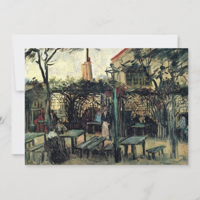 Terraza de un café, Montmartre por Vincent van Gog (Anverso)