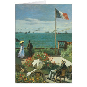 Terraza junto al mar por Claude Monet