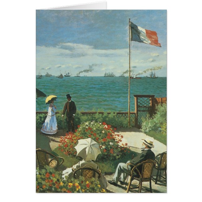 Terraza junto al mar por Claude Monet (Frente)