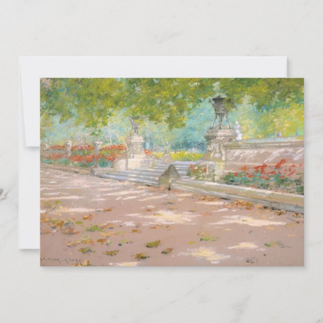 Terraza, Parque Prospect | William Merritt Chase (Anverso)