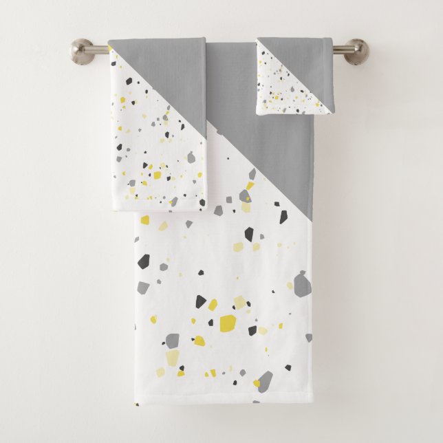 Terrazzo de gris amarillo moderno (In situ)